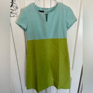 Kay Unger New York Color Block Shift Dress Size 4
